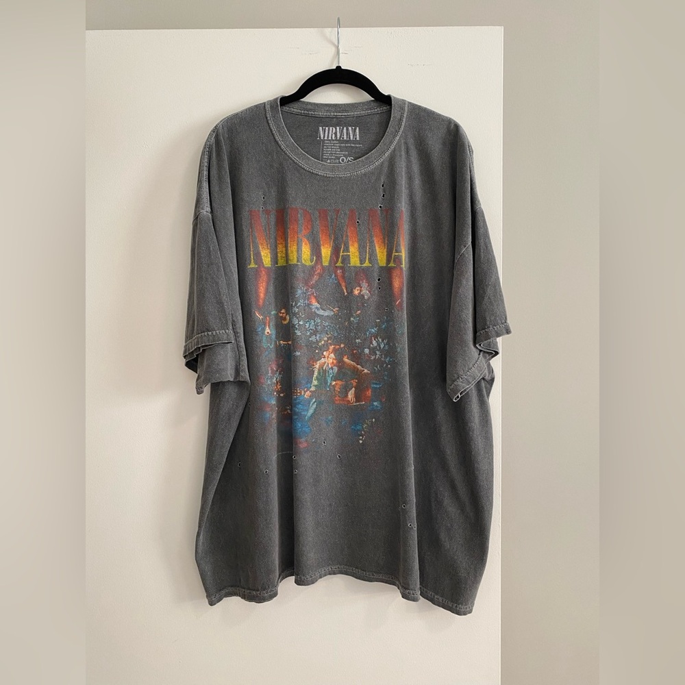 Urban Outfitters Oversized Nirvana Burnout Tee